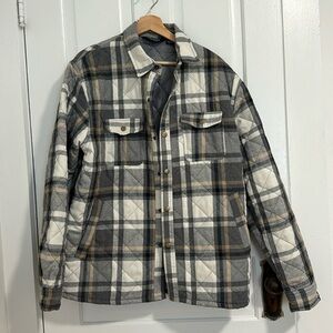 Oversized plaid jacket